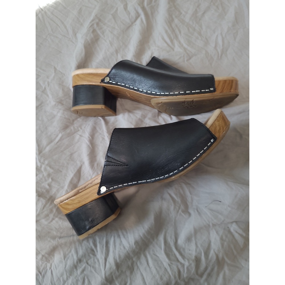 Dansko Maci Women's SZ 38 US 8 Black Slide Sandal minalmalist boho comfort chic